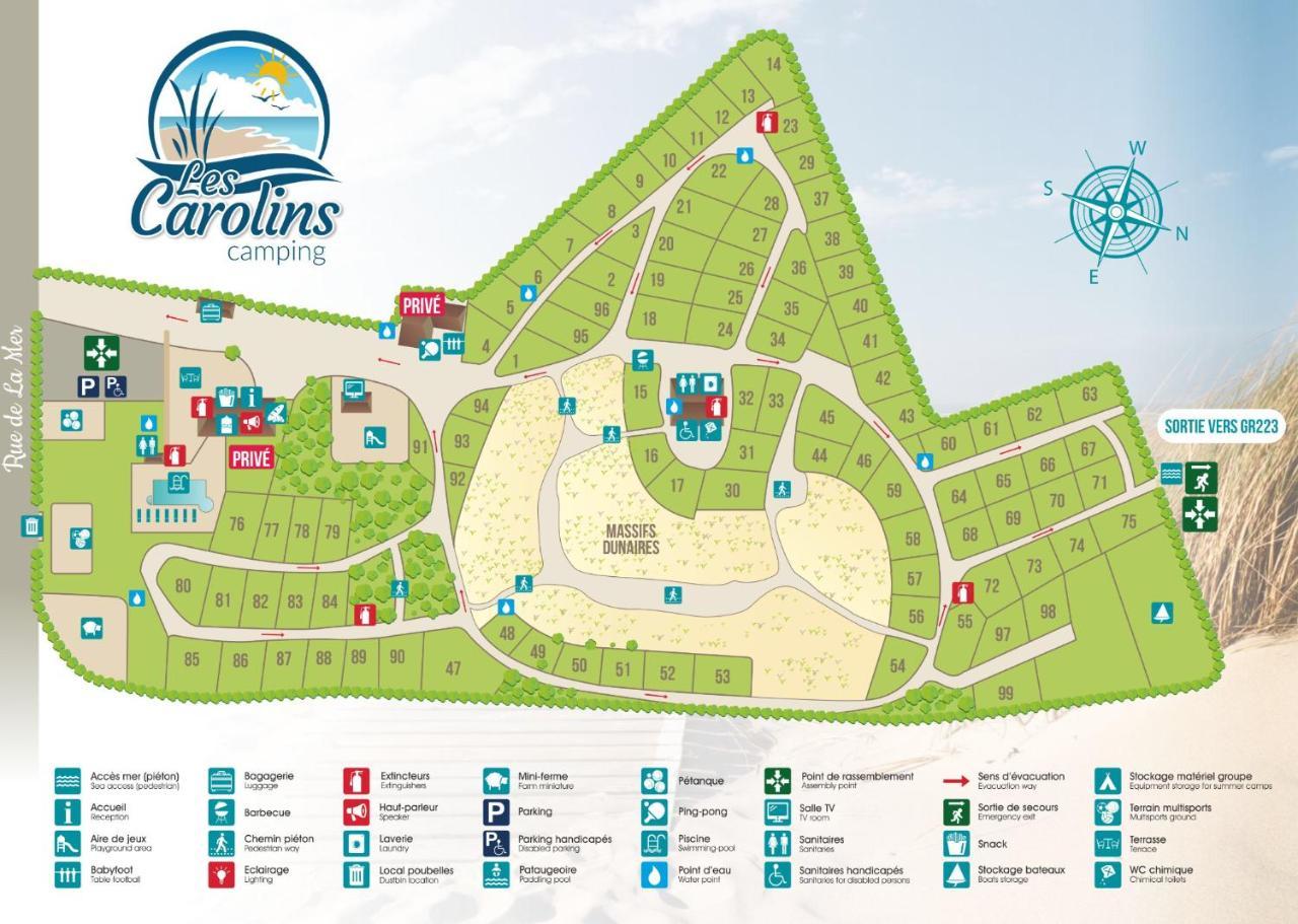 Camping Les Carolins Saint-Lo-d'Ourville Zewnętrze zdjęcie